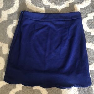 Blue/purple Tobi Scallop skirt